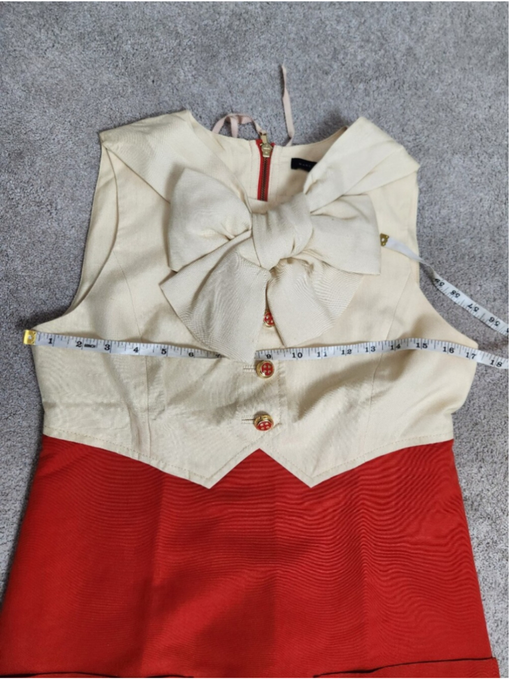 ASO Blair Waldorf Gossip Girl & Amanda Seyfried Bow Dress Sz 6 Preppy Collegiate - Picture 8 of 15